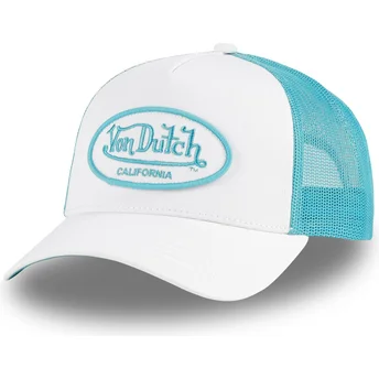 Casquette trucker blanche et bleue FLUO03 CT Von Dutch
