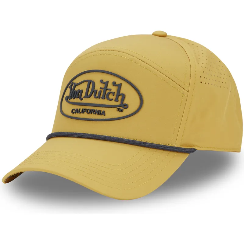 gelbe-verstellbare-curved-cap-cord05-von-von-dutch