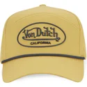 gelbe-verstellbare-curved-cap-cord05-von-von-dutch
