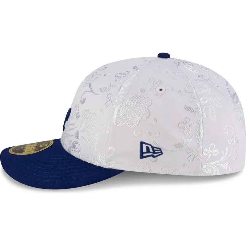 weisse-und-blaue-anliegende-flat-cap-59fifty-day-low-profile-der-los-angeles-dodgers-mlb-von-new-era weisse-und-blaue-anliegende-flat-cap-59fifty-day-low-profile-der-los-angeles-dodgers-mlb-von-new-era