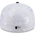 casquette-plate-blanche-et-noire-ajustee-59fifty-day-low-profile-chicago-white-sox-mlb-new-era