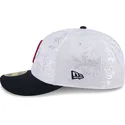 casquette-plate-bleue-marine-et-blanche-ajustee-59fifty-day-low-profile-boston-red-sox-mlb-new-era