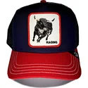 casquette-trucker-bleue-marine-et-rouge-bull-raging-bull-fab-farm-goorin-bros