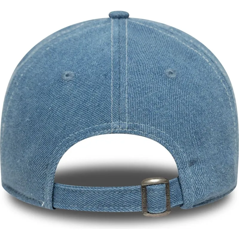 blaue-gebogene-verstellbare-9twenty-denim-kappe-der-new-york-yankees-mlb-von-new-era blaue-gebogene-verstellbare-9twenty-denim-kappe-der-new-york-yankees-mlb-von-new-era