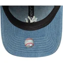 blaue-gebogene-verstellbare-9twenty-denim-kappe-der-new-york-yankees-mlb-von-new-era