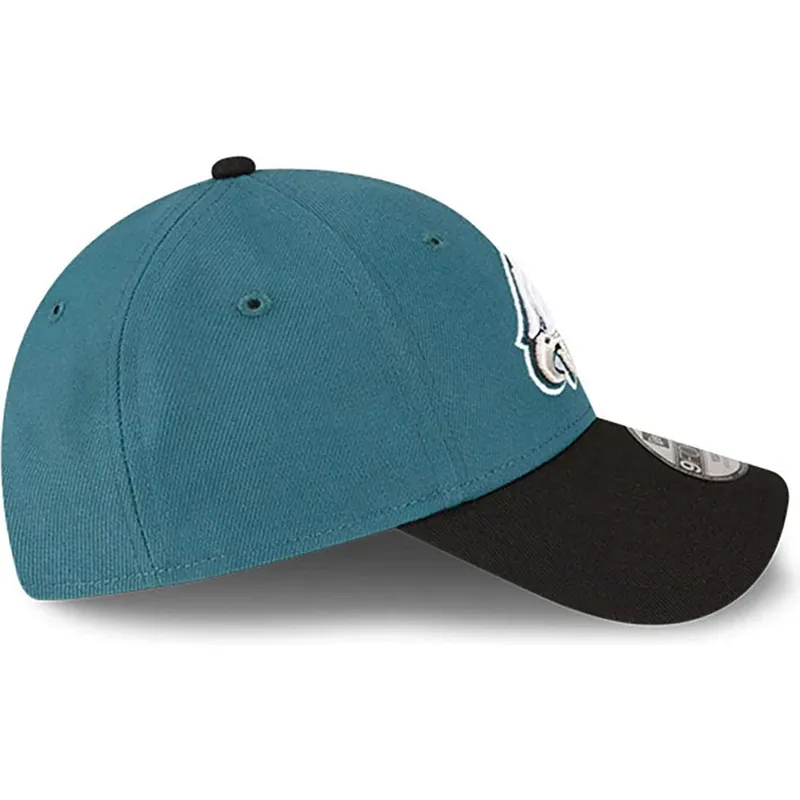 grune-und-schwarze-verstellbare-gebogene-kappe-fur-kinder-9forty-the-league-der-philadelphia-eagles-nfl-von-new-era