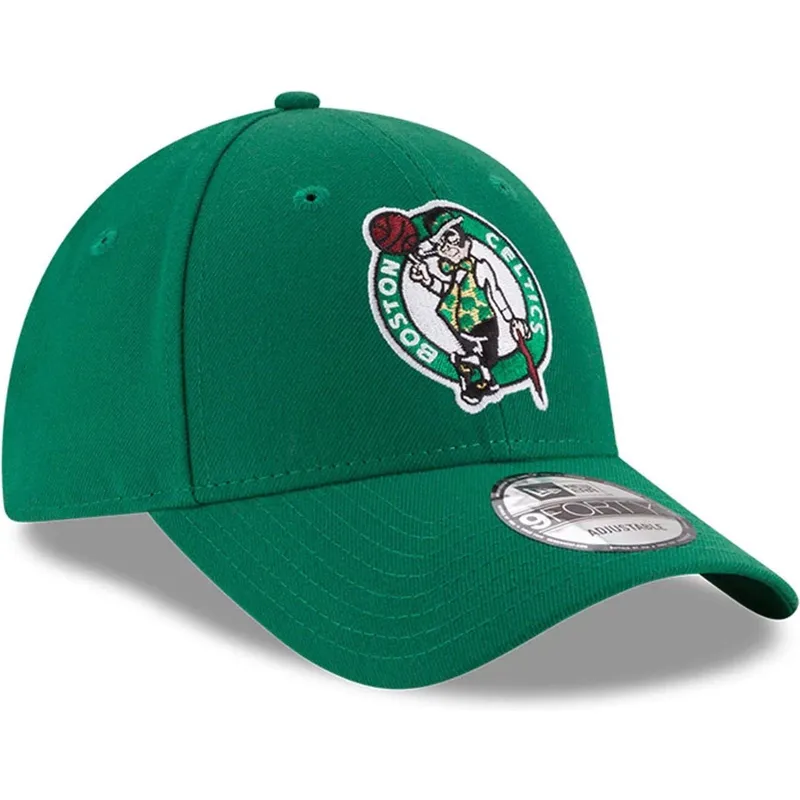 grune-gebogene-verstellbare-kindercap-9forty-the-league-der-boston-celtics-nba-von-new-era
