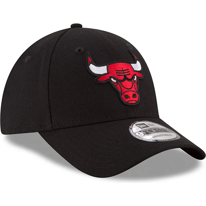 schwarze-gebogene-verstellbare-kinderkappe-9forty-the-league-von-chicago-bulls-nba-von-new-era schwarze-gebogene-verstellbare-kinderkappe-9forty-the-league-von-chicago-bulls-nba-von-new-era
