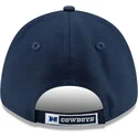 weisse-und-marineblaue-verstellbare-gebogene-kappe-fur-kinder-9forty-the-league-der-dallas-cowboys-nfl-von-new-era