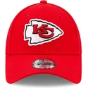 rote-gebogene-verstellbare-kindercap-9forty-the-league-der-kansas-city-chiefs-nfl-von-new-era