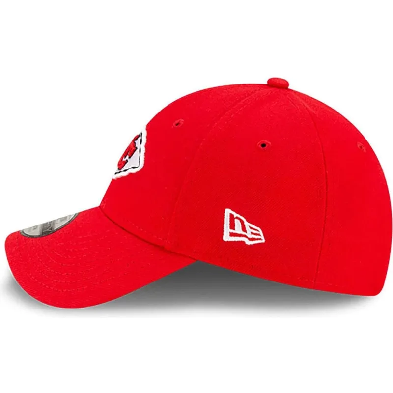 rote-gebogene-verstellbare-kindercap-9forty-the-league-der-kansas-city-chiefs-nfl-von-new-era