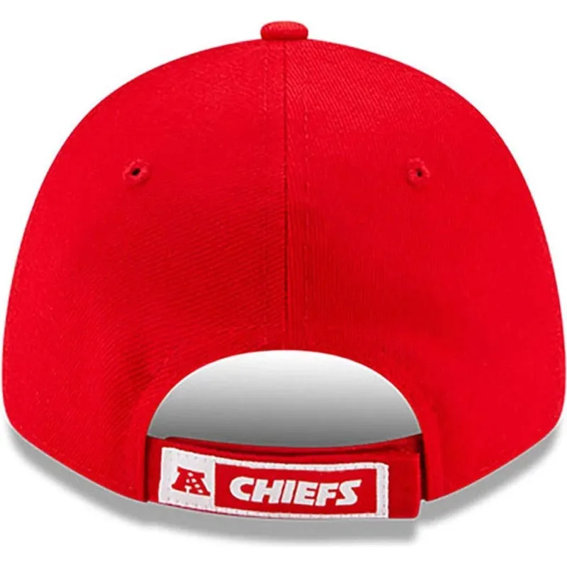 rote-gebogene-verstellbare-kindercap-9forty-the-league-der-kansas-city-chiefs-nfl-von-new-era