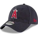 marineblaue-verstellbare-gebogene-kappe-9twenty-core-classic-der-los-angeles-angels-mlb-von-new-era