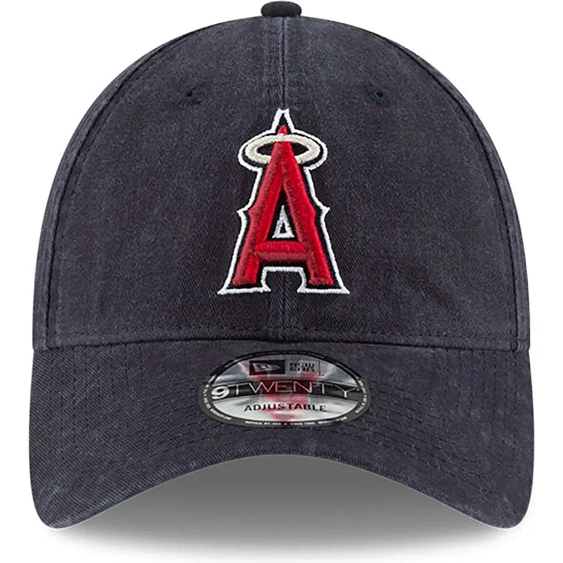 marineblaue-verstellbare-gebogene-kappe-9twenty-core-classic-der-los-angeles-angels-mlb-von-new-era