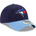 marineblaue-verstellbare-gebogene-kappe-9twenty-core-classic-der-toronto-blue-jays-mlb-von-new-era