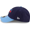 marineblaue-verstellbare-gebogene-kappe-9twenty-core-classic-der-toronto-blue-jays-mlb-von-new-era