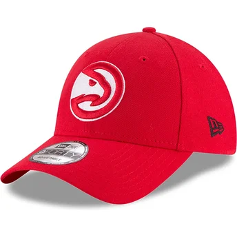 Mützen gebogen rot verstellbares band 9FORTY The League der Atlanta Hawks NBA von New Era