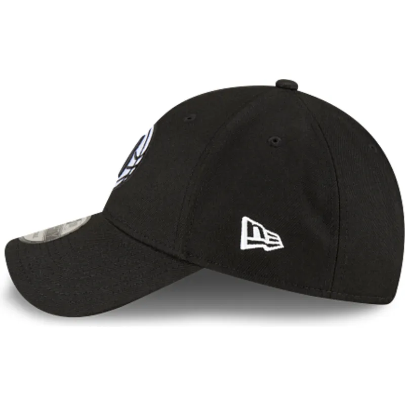 schwarze-verstellbare-gebogene-kappe-9forty-the-league-der-brooklyn-nets-nba-von-new-era