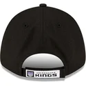 schwarze-verstellbare-gebogene-kappe-9forty-the-league-der-sacramento-kings-nba-von-new-era
