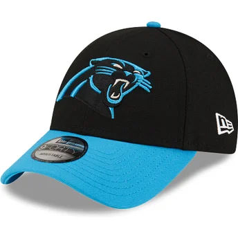 Mützen gebogen schwarz verstellbares band 9FORTY The League der Carolina Panthers NFL von New Era