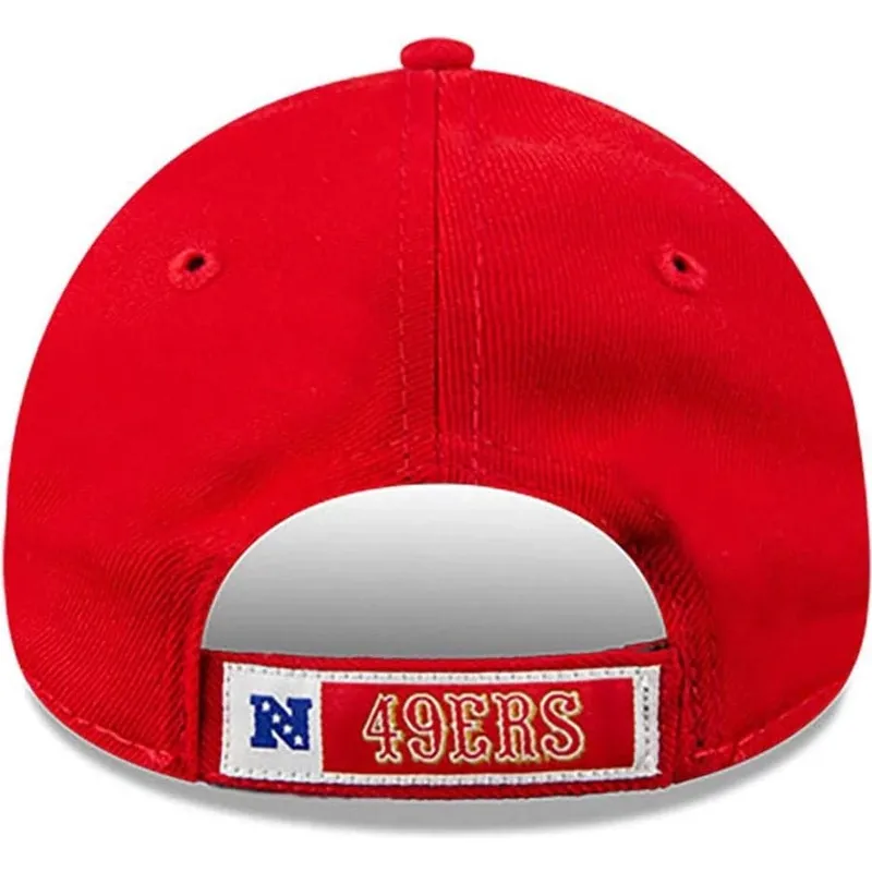 rote-gebogene-verstellbare-kinderkappe-9forty-the-league-san-francisco-49ers-nfl-von-new-era