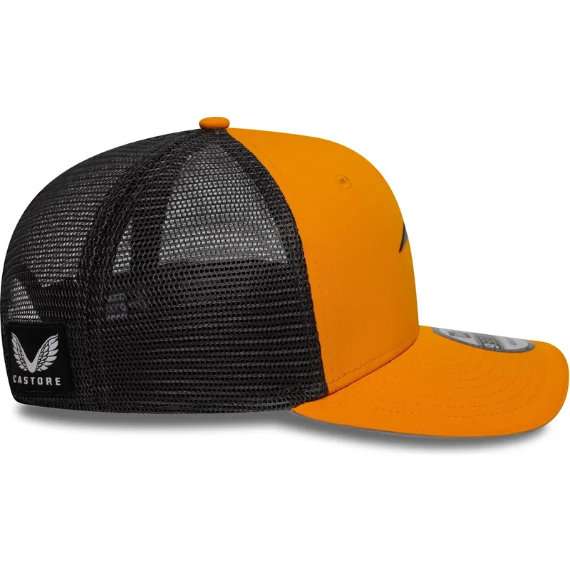 orangefarbene-und-schwarze-trucker-kappe-9seventy-stretch-snap-von-mclaren-racing-formula-1-von-new-era