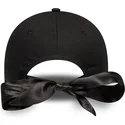 casquette-courbee-noire-ajustable-pour-femme-avec-logo-noir-9twenty-bow-back-new-york-yankees-mlb-new-era