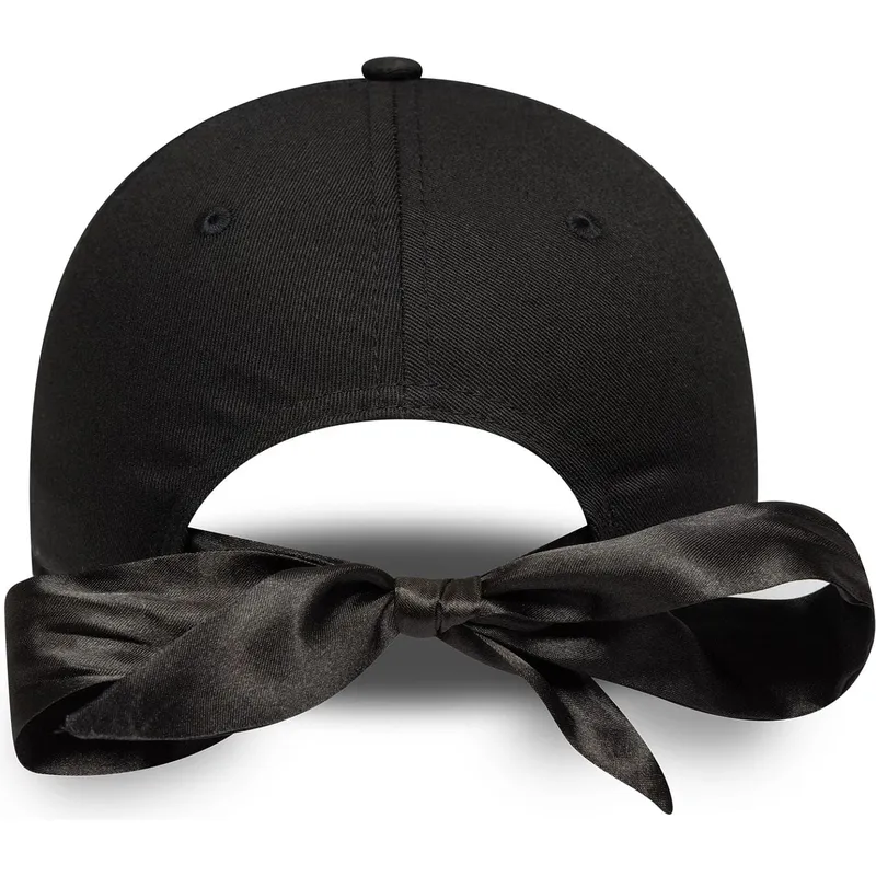 schwarze-verstellbare-gebogene-kappe-fur-damen-mit-schwarzem-logo-9twenty-bow-back-der-new-york-yankees-mlb-von-new-era