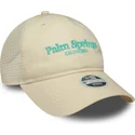 beige-verstellbare-trucker-kappe-fur-damen-9twenty-city-palm-springs-stadte-und-strande-von-new-era