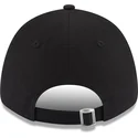 schwarze-gebogene-verstellbare-damenkappe-9forty-metallic-logo-der-new-york-yankees-mlb-von-new-era