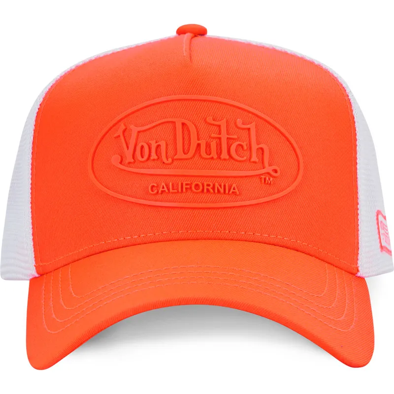 trucker-kappe-orange-und-weiss-fluo04-von-von-dutch trucker-kappe-orange-und-weiss-fluo04-von-von-dutch