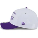 weisse-und-violette-gebogene-snapback-kappe-9forty-m-crown-draft-2025-der-los-angeles-lakers-nba-von-new-era