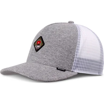 Mützen gebogen grau snapback Mountain HFT Waffle von Djinns