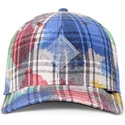 mehrfarbige-gebogene-snapback-kappe-6p-truefit-dirty-check-von-djinns
