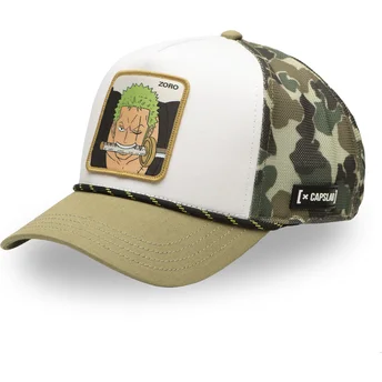 Mützen gebogen tarnung snapback OP5 CAM Lorenor Zorro One Piece von Capslab