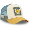 casquette-trucker-beige-et-bleue-jerry-taj6-jer-looney-tunes-capslab