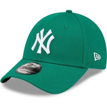 Mützen gebogen grün verstellbares band 9FORTY League Essential der New York Yankees MLB von New Era