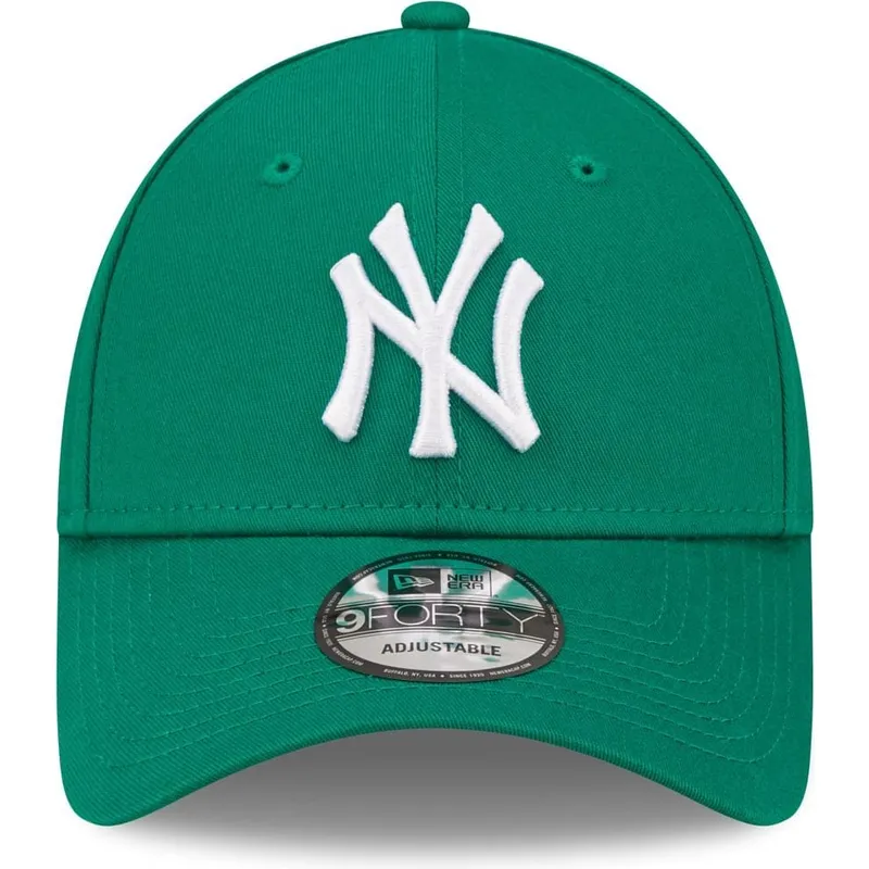 grune-gebogene-verstellbare-damen-cap-9forty-league-essential-der-new-york-yankees-mlb-von-new-era grune-gebogene-verstellbare-damen-cap-9forty-league-essential-der-new-york-yankees-mlb-von-new-era
