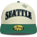 casquette-courbee-beige-et-verte-ajustee-59fifty-all-star-game-pin-seattle-mariners-mlb-new-era