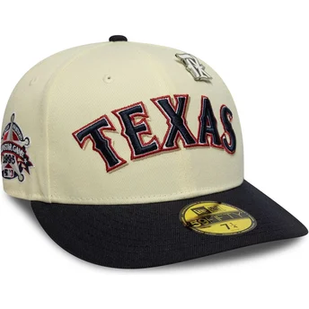Casquette courbée beige et bleue marine ajustée 59FIFTY All Star Game Pin Texas Rangers MLB New Era