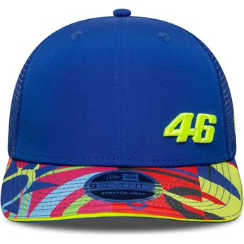 Mützen gebogen blau snapback 9SEVENTY Stretch Snap Lifestyle der Valentino Rossi VR46 MotoGP von New Era