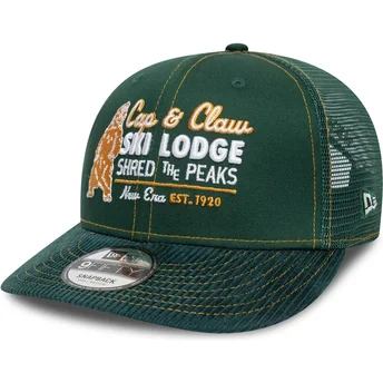 Casquette courbée verte snapback 9FIFTY Cord New Era