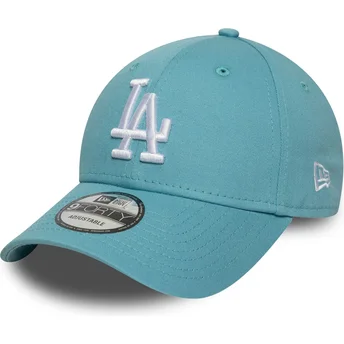 Casquette courbée bleue claire ajustable 9FORTY League Essential Los Angeles Dodgers MLB New Era