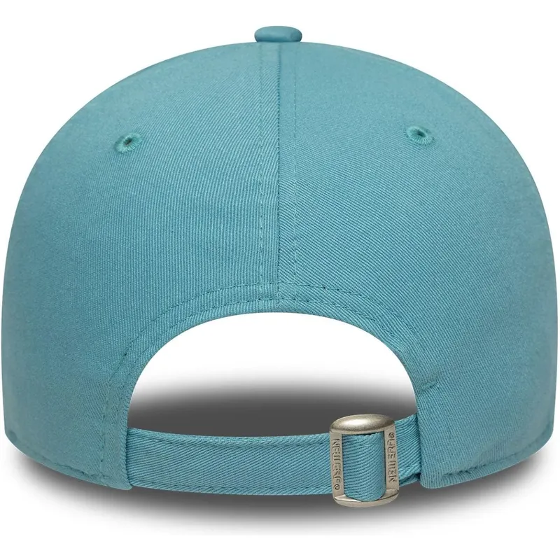 hellblaue-verstellbare-gebogene-kappe-9forty-league-essential-der-los-angeles-dodgers-mlb-von-new-era