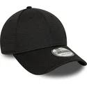 schwarze-gebogene-snapback-kappe-mit-schwarzem-logo-9forty-flawless-mesh-der-new-york-yankees-mlb-von-new-era