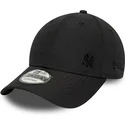 schwarze-verstellbare-curved-cap-mit-schwarzem-logo-9forty-tonal-flawless-der-new-york-yankees-mlb-von-new-era