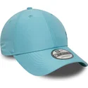 hellblaue-verstellbare-curved-cap-mit-blauem-logo-9forty-tonal-flawless-der-new-york-yankees-mlb-von-new-era