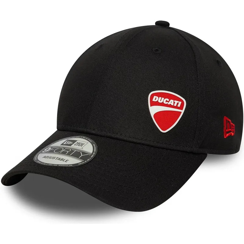 schwarze-verstellbare-curved-cap-9forty-flawless-von-ducati-motor-motogp-von-new-era