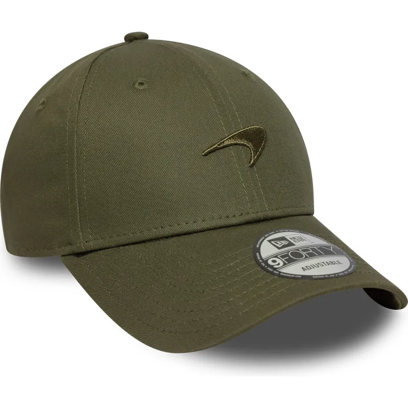 grune-verstellbare-curved-cap-mit-grunem-logo-9forty-seasonal-von-mclaren-racing-formula-1-von-new-era