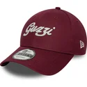 casquette-courbee-grenat-ajustable-9forty-seasonal-moto-guzzi-new-era